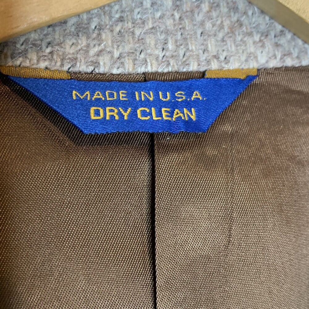 Pendleton Light Browntweed Wool Leather Western S… - image 7